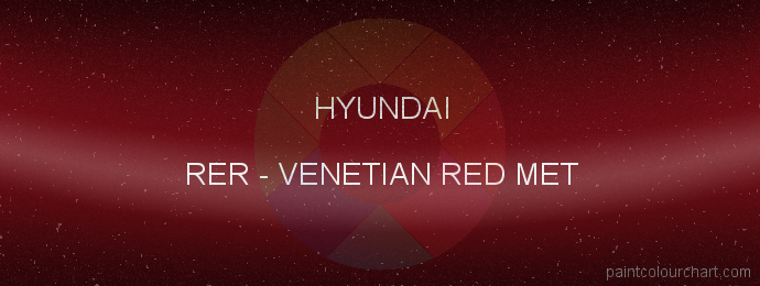 Hyundai paint RER Venetian Red Met