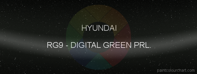 Hyundai paint RG9 Digital Green Prl.