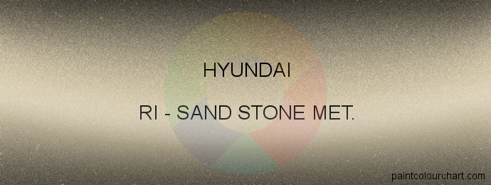 Hyundai paint RI Sand Stone Met.