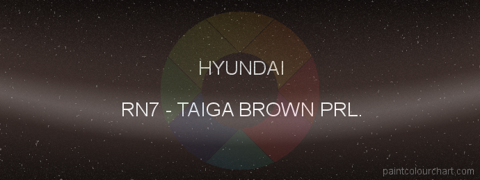 Hyundai paint RN7 Taiga Brown Prl.