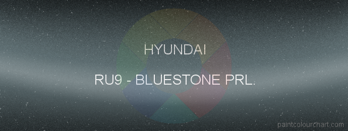 Hyundai paint RU9 Bluestone Prl.