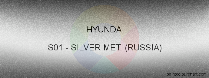 Hyundai paint S01 Silver Met. (russia)