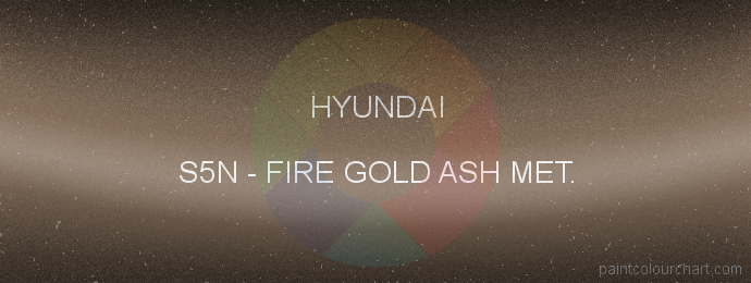 Hyundai paint S5N Fire Gold Ash Met.