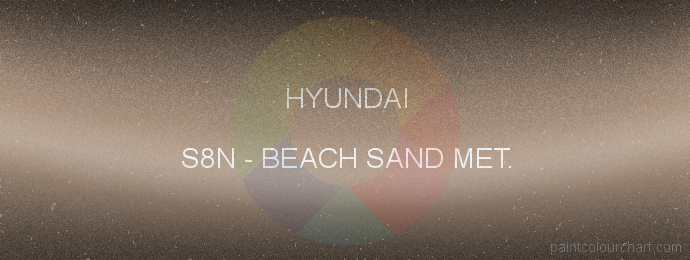 Hyundai paint S8N Beach Sand Met.