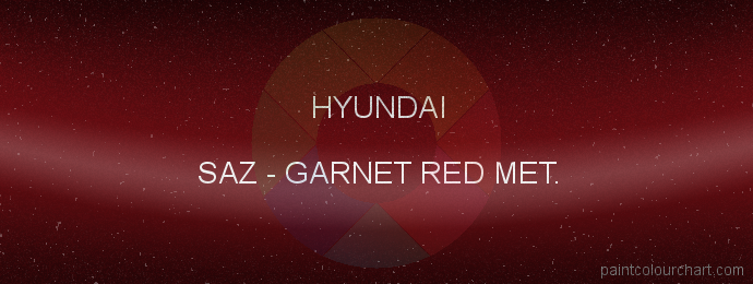 Hyundai paint SAZ Garnet Red Met.
