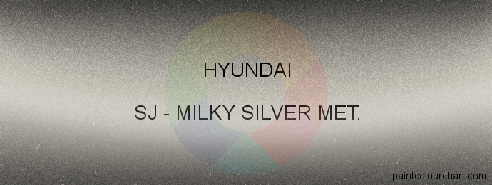 Hyundai paint SJ Milky Silver Met.