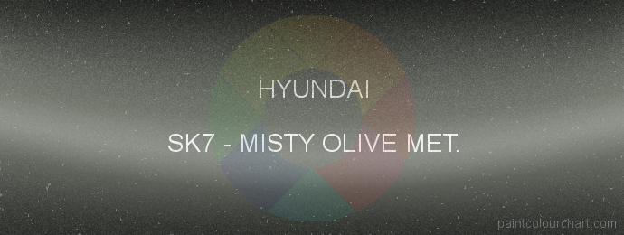 Hyundai paint SK7 Misty Olive Met.