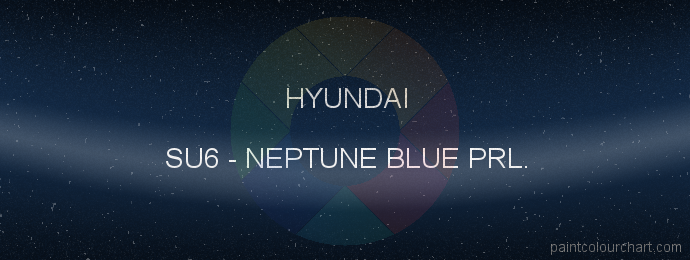 Hyundai paint SU6 Neptune Blue Prl.