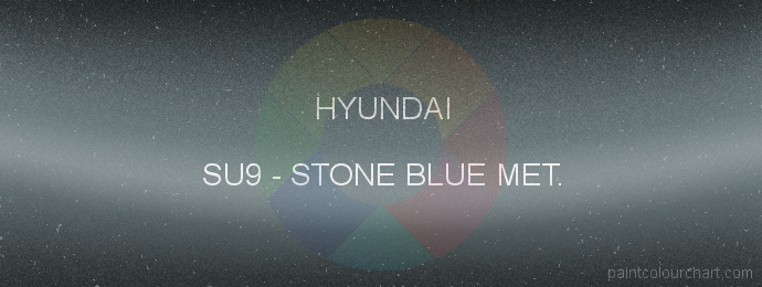 Hyundai paint SU9 Stone Blue Met.