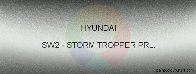 Hyundai paint SW2 Storm Tropper Prl.