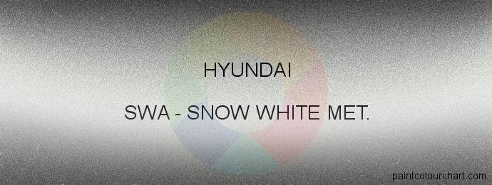 Hyundai paint SWA Snow White Met.