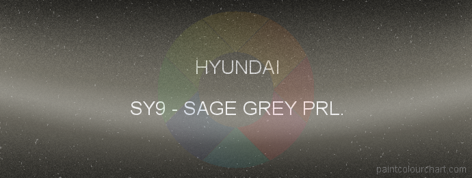 Hyundai paint SY9 Sage Grey Prl.
