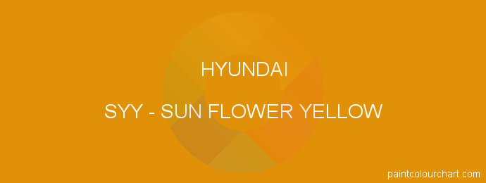 Hyundai paint SYY Sun Flower Yellow