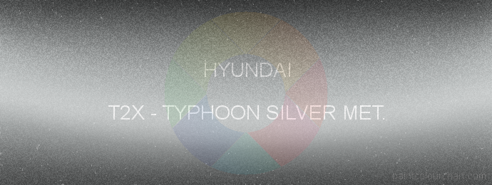 Hyundai paint T2X Typhoon Silver Met.