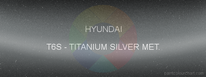 Hyundai paint T6S Titanium Silver Met.