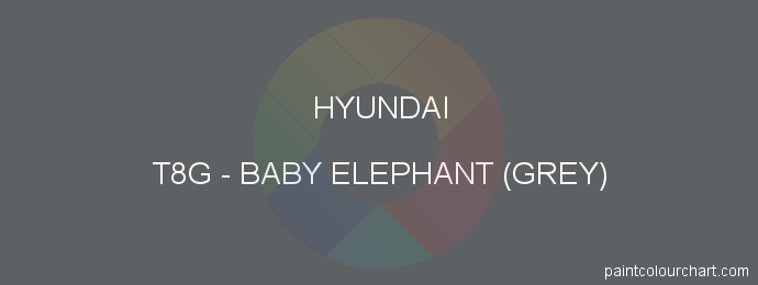 Hyundai paint T8G Baby Elephant (grey)