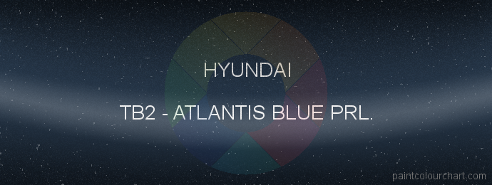 Hyundai paint TB2 Atlantis Blue Prl.