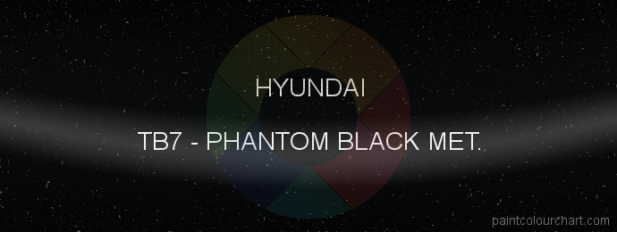 Hyundai paint TB7 Phantom Black Met.