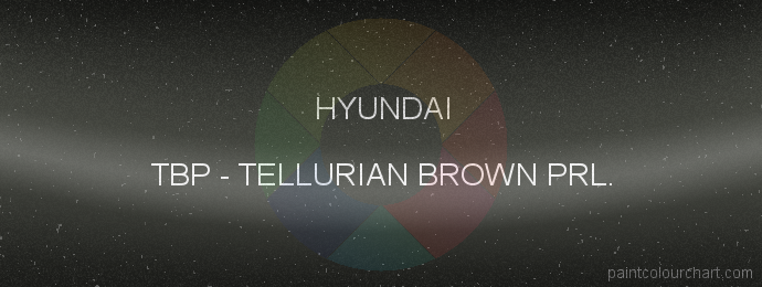 Hyundai paint TBP Tellurian Brown Prl.