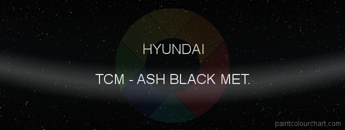 Hyundai paint TCM Ash Black Met.