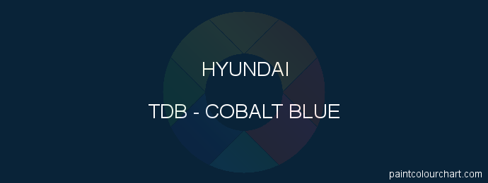 Hyundai paint TDB Cobalt Blue