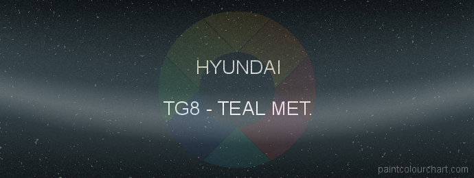 Hyundai paint TG8 Teal Met.