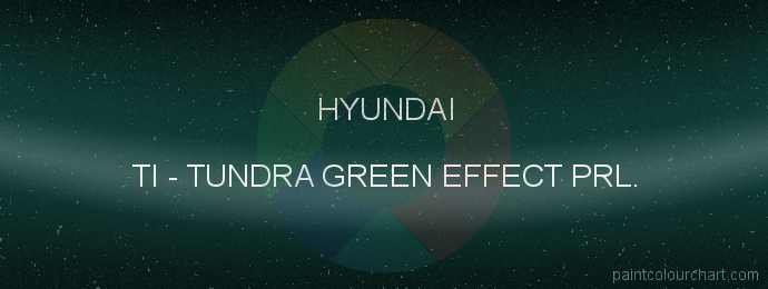Hyundai paint TI Tundra Green Effect Prl.