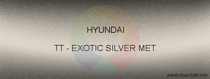 Hyundai paint TT Exotic Silver Met.