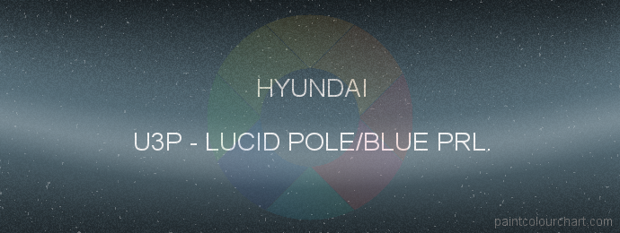 Hyundai paint U3P Lucid Pole/blue Prl.