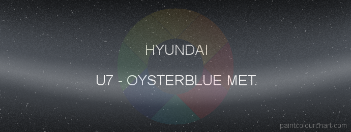 Hyundai paint U7 Oysterblue Met.