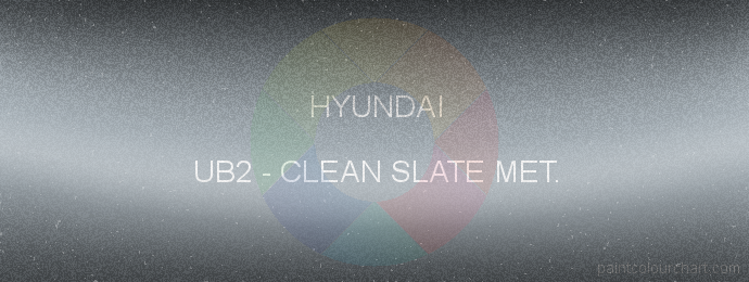 Hyundai paint UB2 Clean Slate Met.