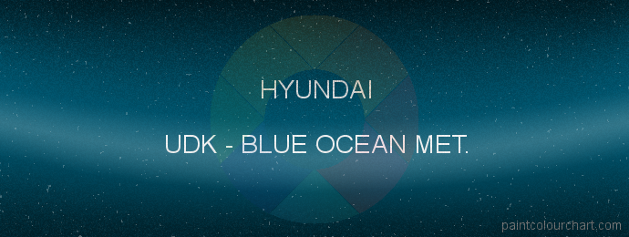 Hyundai paint UDK Blue Ocean Met.