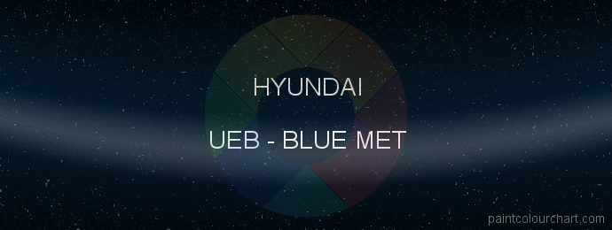 Hyundai paint UEB Blue Met