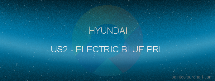 Hyundai paint US2 Electric Blue Prl.