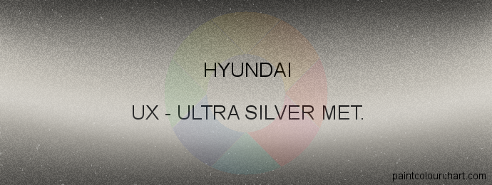 Hyundai paint UX Ultra Silver Met.
