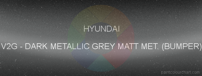 Hyundai paint V2G Dark Metallic Grey Matt Met. (bumper)