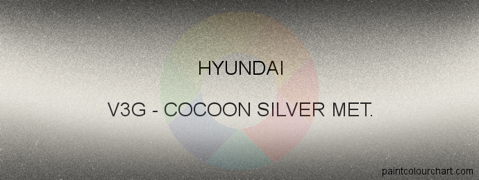Hyundai paint V3G Cocoon Silver Met.