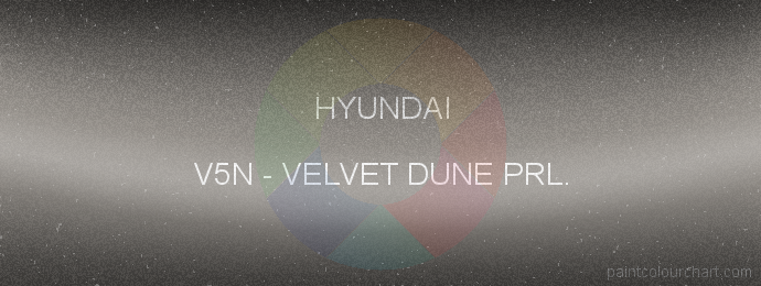 Hyundai paint V5N Velvet Dune Prl.