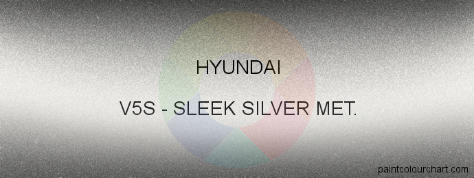 Hyundai paint V5S Sleek Silver Met.
