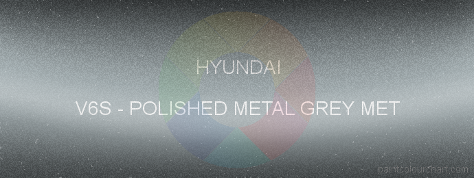 Hyundai paint V6S Polished Metal Grey Met