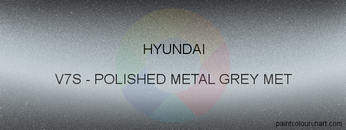 Hyundai paint V7S Polished Metal Grey Met