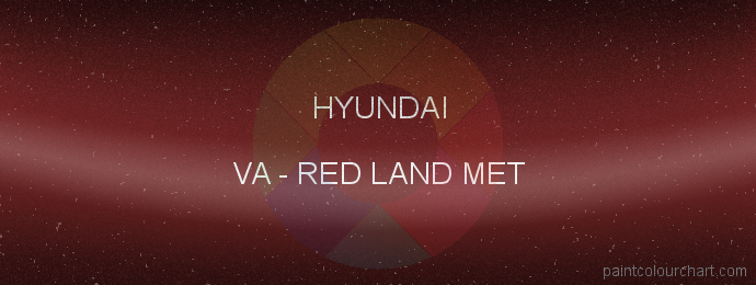 Hyundai paint VA Red Land Met