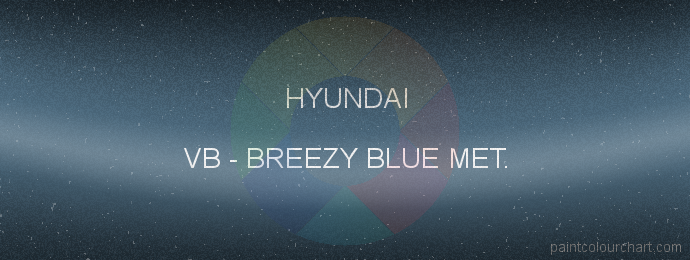 Hyundai paint VB Breezy Blue Met.