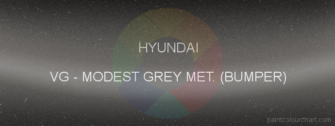 Hyundai paint VG Modest Grey Met. (bumper)
