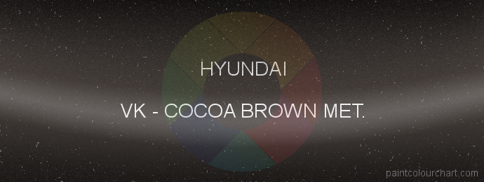 Hyundai paint VK Cocoa Brown Met.