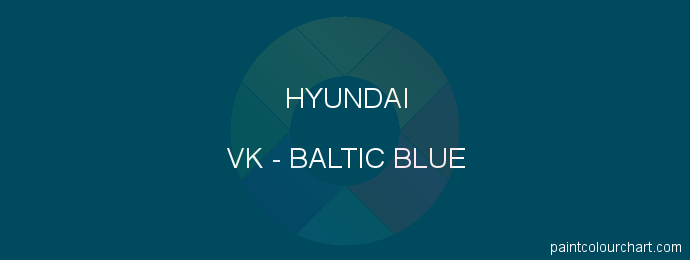 Hyundai paint VK Baltic Blue