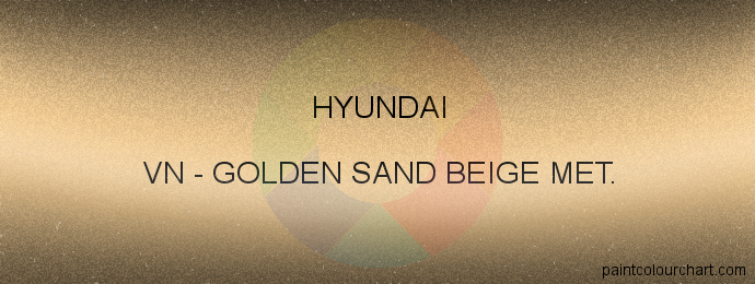 Hyundai paint VN Golden Sand Beige Met.