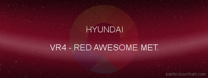 Hyundai paint VR4 Red Awesome Met.