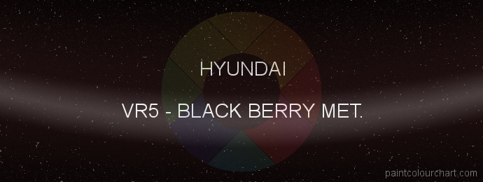 Hyundai paint VR5 Black Berry Met.