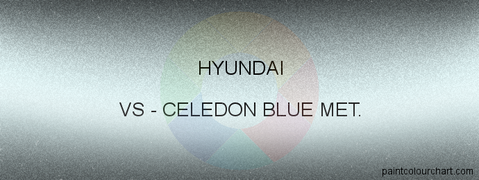 Hyundai paint VS Celedon Blue Met.
